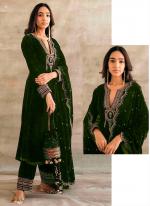 Velvet Mehendi Eid Wear Embroidery Work Pakistani Suit